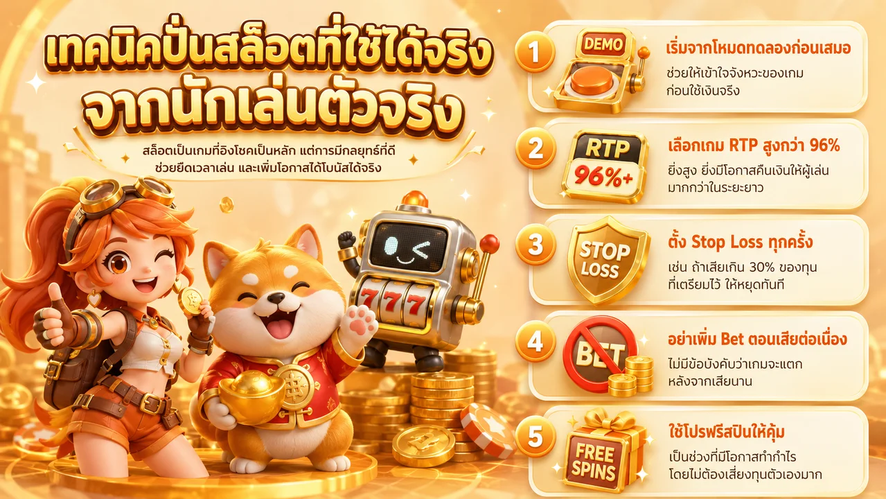 เทคนิคปั่นสล็อต PGBET