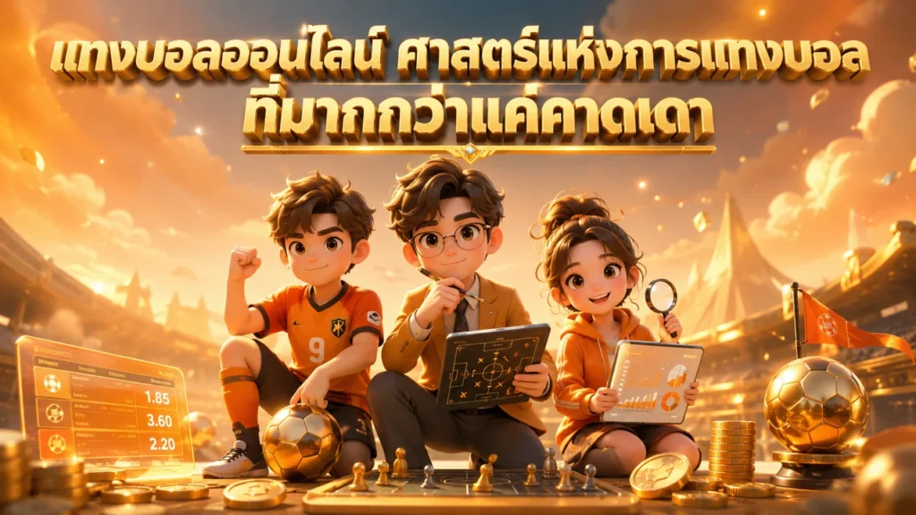 แทงบอลออนไลน์ ศาสตร์แห่งการแทงบอล ที่มากกว่าแค่เดาเอา