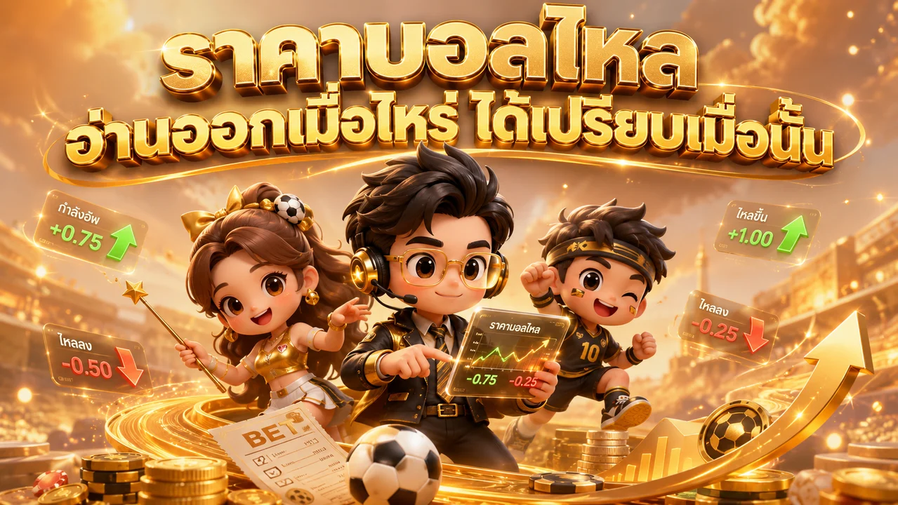 ราคาบอลไหล อ่านออกแล้วได้เปรียบทุกตลาดเดิมพัน
